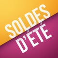 Summer Sales in French : Soldes dÃ¢â¬â¢ÃÂ©tÃÂ©